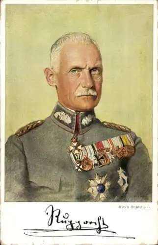 Künstler Ak Strüdel, Robert, Kronprinz Rupprecht von Bayern, Portrait