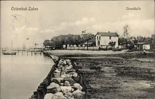 Ak Ostseebad Laboe, Strandhalle