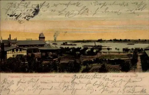 Ak Vegesack Hansestadt Bremen, Etablissement Strandlust, Weser