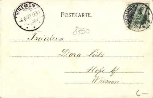 Ak Nordseebad Cuxhaven, Ortspartie, Wasserturm