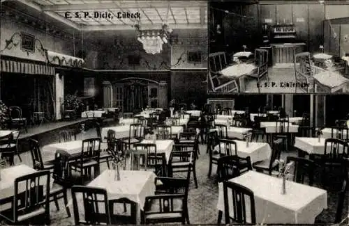 Ak Hansestadt Lübeck, ESP Diele, Likörstube
