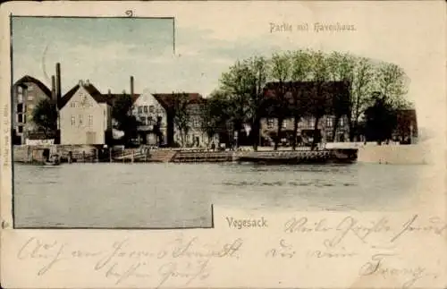 Ak Vegesack Hansestadt Bremen, Teilansicht, Havenhaus