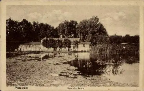 Ak Pritzwalk in der Prignitz, Kampfs Teich