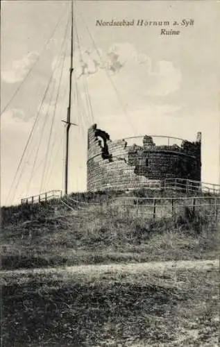 Ak Hörnum auf Sylt Nordfriesland, Ruine