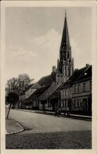 Ak Pritzwalk in der Prignitz, Grünstraße, St. Nicolai Kirche