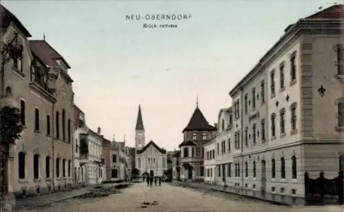 Ak Oberndorf bei Salzburg Österreich, Brückenstraße