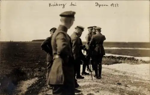 Foto Ypres Ypern Westflandern, Soldaten in Uniformen, Jahr 1917