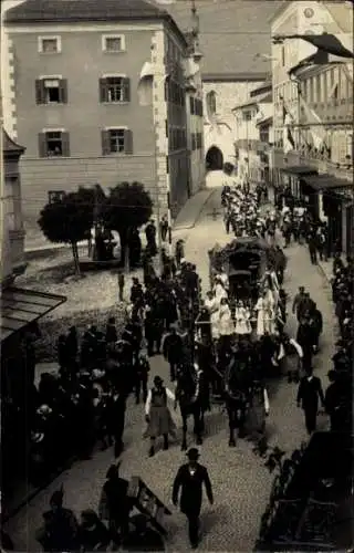 Foto Ak Oberndorf Deutschland, Fest, Festzug, Platz