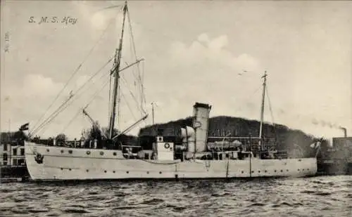 Ak Deutsches Kriegsschiff, SMS Hay, Kaiserliche Marine