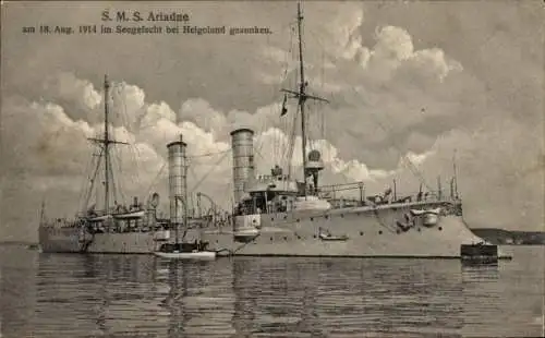 Ak Deutsches Kriegsschiff, SMS Ariadne, Kaiserliche Marine