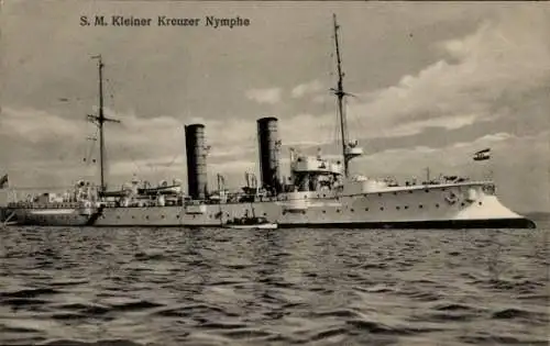 Ak Deutsches Kriegsschiff, S.M. Kleiner Kreuzer Nymphe, Kaiserliche Marine