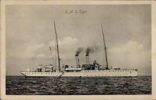 Ak Deutsches Kriegsschiff, S.M.S. Tiger, Kaiserliche Marine