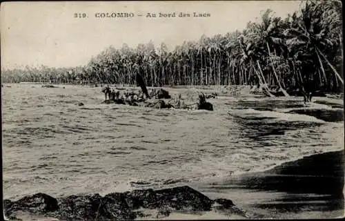 Ak Colombo Ceylon Sri Lanka, Seenplatte