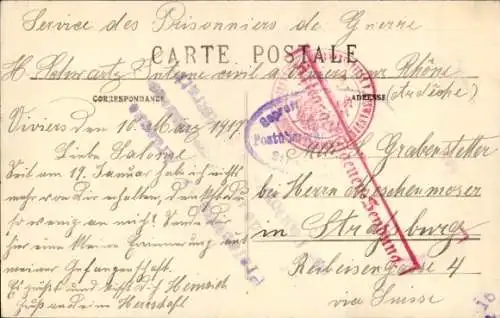 Ak Viviers sur Rhone Ardèche, Avenue Saint Jacques