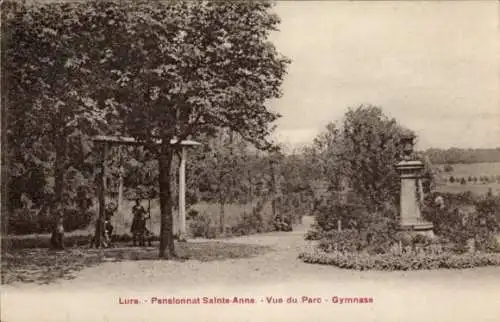 Ak Lure Haute Saône, Pensionnat Sainte Anne, Vue du Parc, Gymnase
