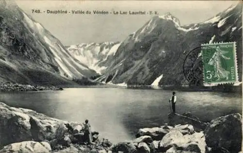 Ak Saint Christophe en Oisans Isère, Vallée du Vénéon, Lac Lauvitel