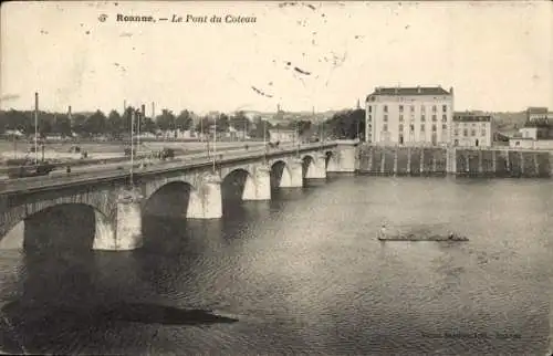 Ak Roanne Loire, Pont du Coteau