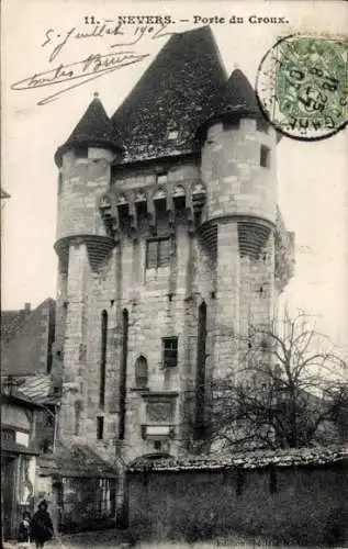 Ak Nevers Nièvre, Porte du Croux