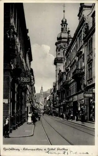 Ak Heidelberg am Neckar, Bismarckstraße, Hotel Perkeo