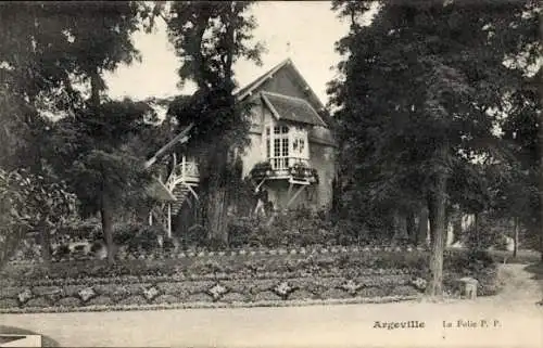 Ak Argeville Loiret, La Folie PP