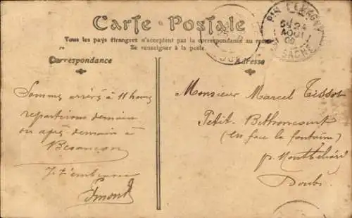Ak Moncley Doubs, Château