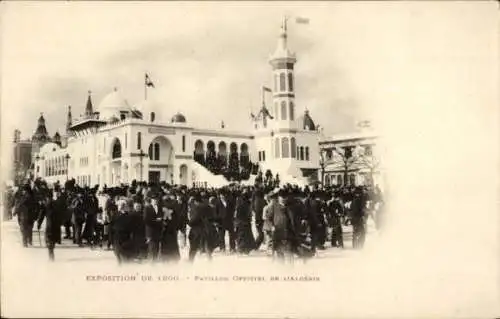 Ak Paris VII, Exposition 1900, Pavillon officiel de l'Algerie