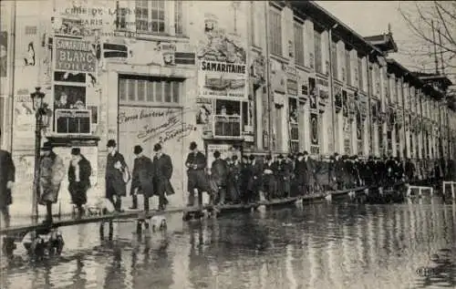 Ak Paris XII Reuilly, Überschwemmung der Seine von 1910, Avenue Rapp