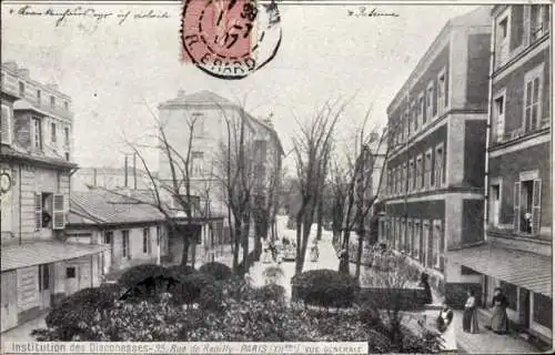 Ak Paris XII Reuilly, Rue de Reuilly, Institution der Diakonissen