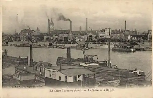 Ak Paris XII Reuilly, Seine a la Rapée