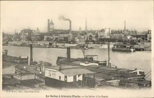 Ak Paris XII Reuilly, Seine a la Rapée