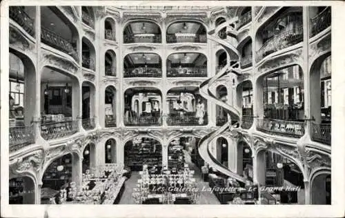 Ak Paris IX, Galeries Lafayette, Großer Saal