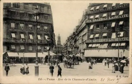Ak Paris IX, Rue de la Chaussée-d’Antin