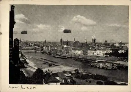 Ak Hansestadt Bremen, Teilansicht