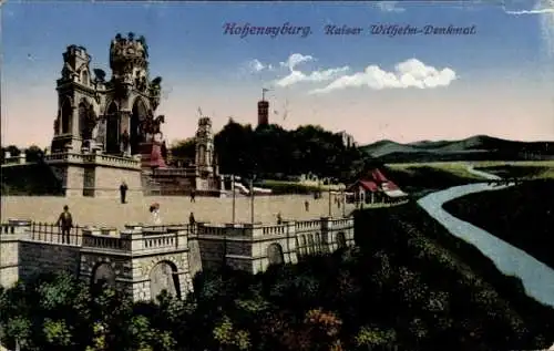 Ak Syburg Dortmund Nordrhein Westfalen, Hohensyburg, Kaiser Wilhelm-Denkmal