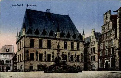 Ak Osnabrück in Niedersachsen, Rathaus