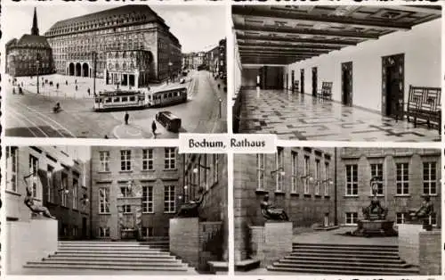 Ak Bochum im Ruhrgebiet, Rathaus, Innenansichten
