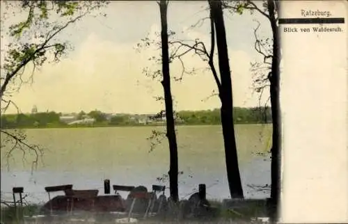 Ak Ratzeburg im Herzogtum Lauenburg, Blick von Waldesruh