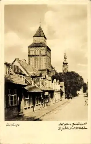 Ak Hansestadt Greifswald, Kirchen St. Jakobi und St. Nikolai