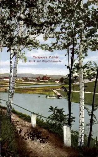 Ak Malter Dippoldiswalde, Talsperre Malter