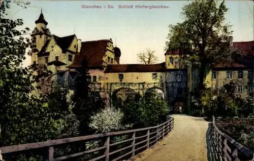 Ak Glauchau in Sachsen, Schloss Hinterglauchau