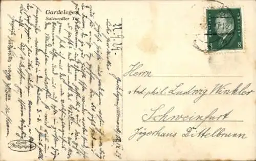 Ak Gardelegen in der Altmark, Salzwedler Tor