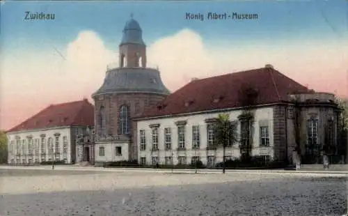 Ak Zwickau in Sachsen, König Albert Museum