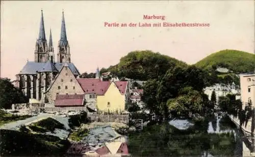 Ak Marburg an der Lahn, Elisabethenstraße