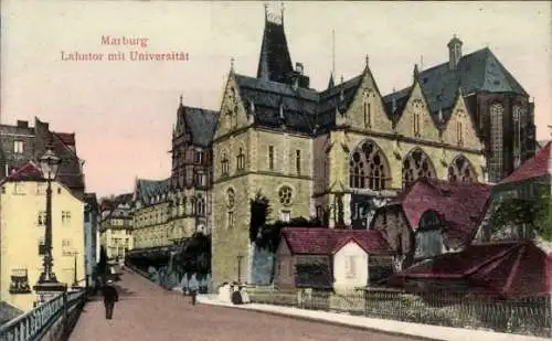 Ak Marburg an der Lahn, Lahntor, Universität