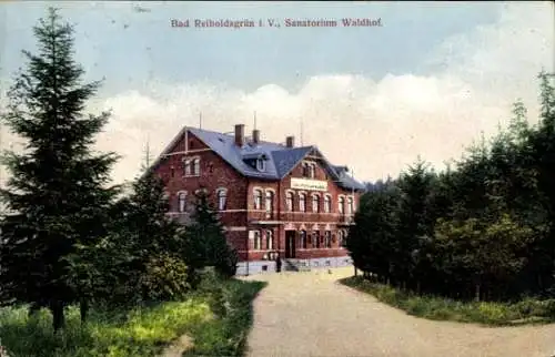 Ak Bad Reiboldsgrün Auerbach im Vogtland, Sanatorium Waldhof