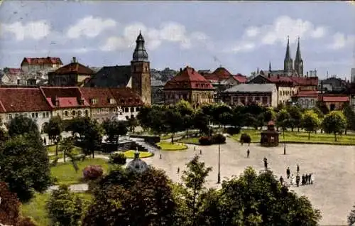 Ak Pirmasens am Pfälzerwald, Exerzierplatz mit Bismarckdenkmal