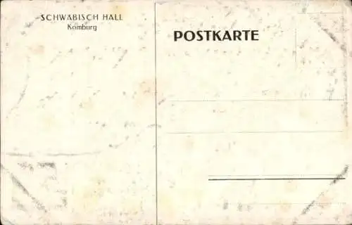 Künstler Ak Schwäbisch Hall in Württemberg, Komburg