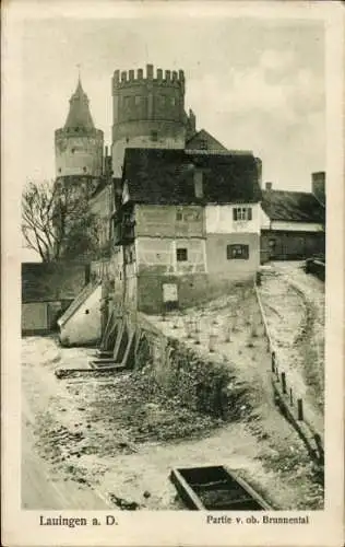 Ak Lauingen an der Donau Schwäbische Alb, oberes Brunnental