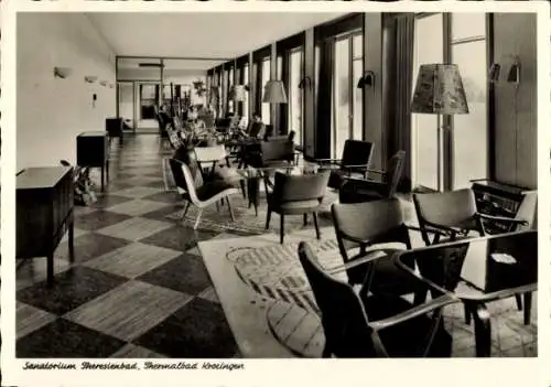 Ak Bad Krozingen im Breisgau Schwarzwald, Sanatorium Theresienbad, Inneres