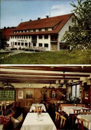 Ak Wolpadingen Dachsberg im Schwarzwald, Gasthaus Hirschen, Pension, Speisesaal